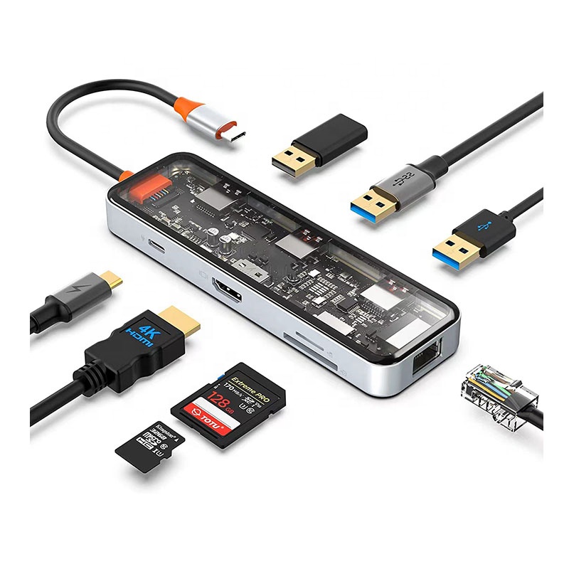 Usb Hub - USB-C-хаб с портом 4K, Ethernet, поддержкой
