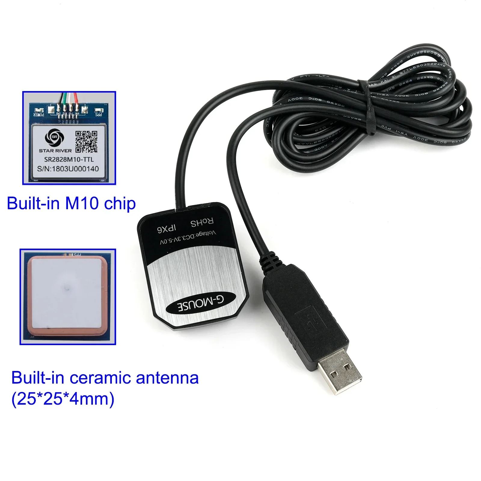 Laptop Mouse - M10 G-Mouse USB GPS-модуль с поддержкой