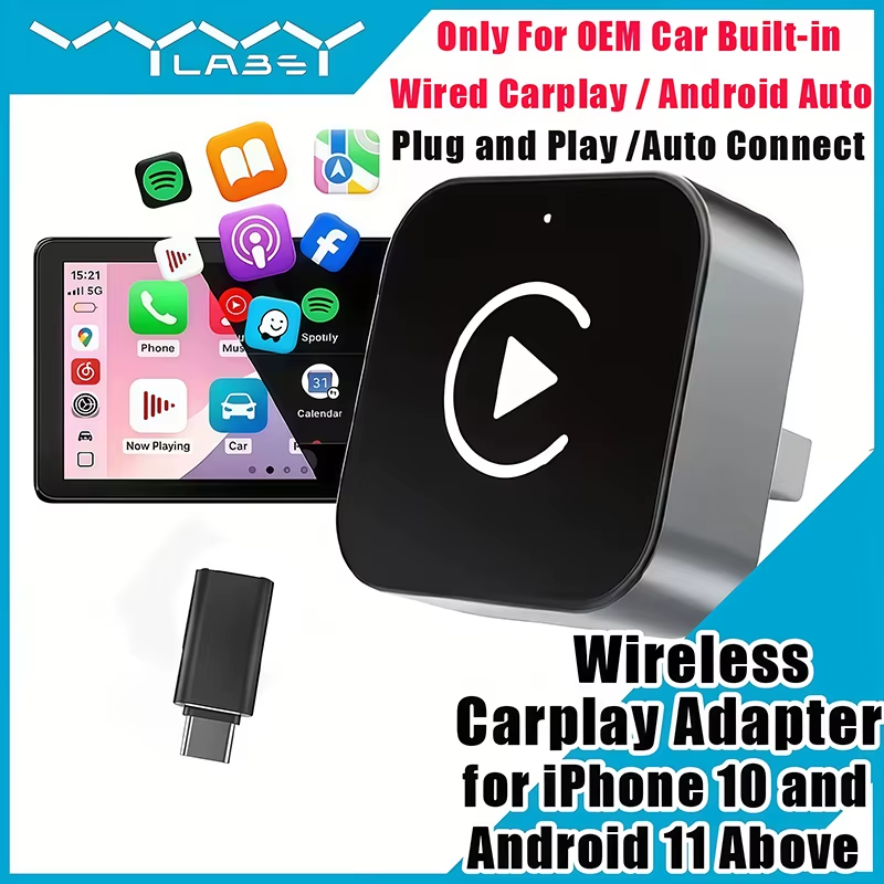Usb C Hub - Беспроводной адаптер CarPlay 2-в-1 с функцией
