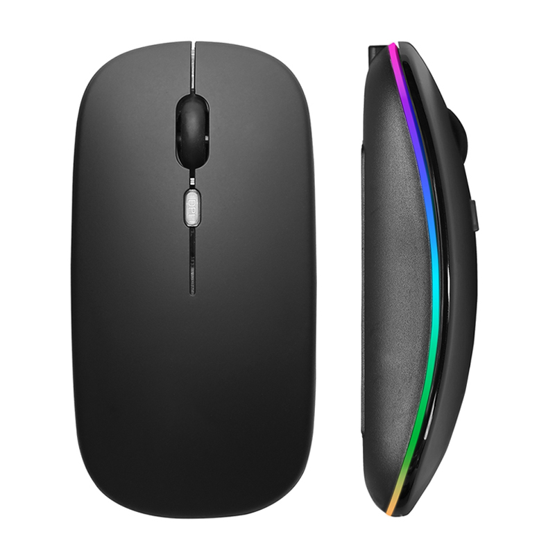 Laptop Mouse - Беспроводная мышь RGB перезаряжаемая USB 2,4