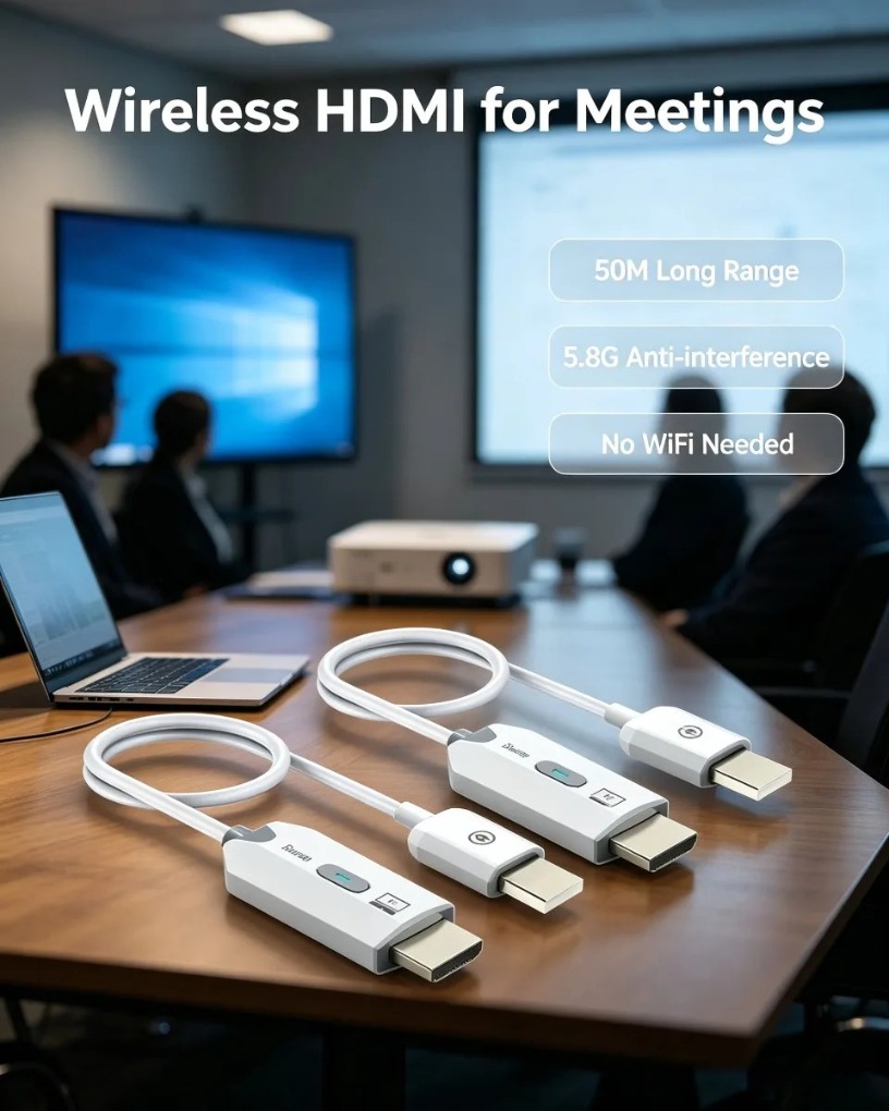 Hdmi Cable - Беспроводной HDMI-удлинитель 4K (точка-точка) с декодированием,
