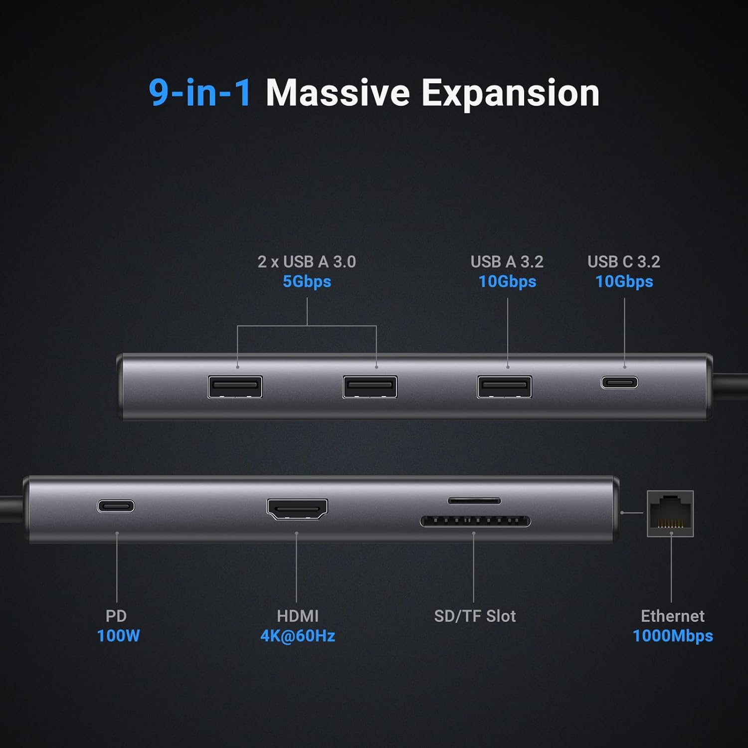 UGREEN Revodok Pro 109 USB C-к – обзор и цена Usb Hub