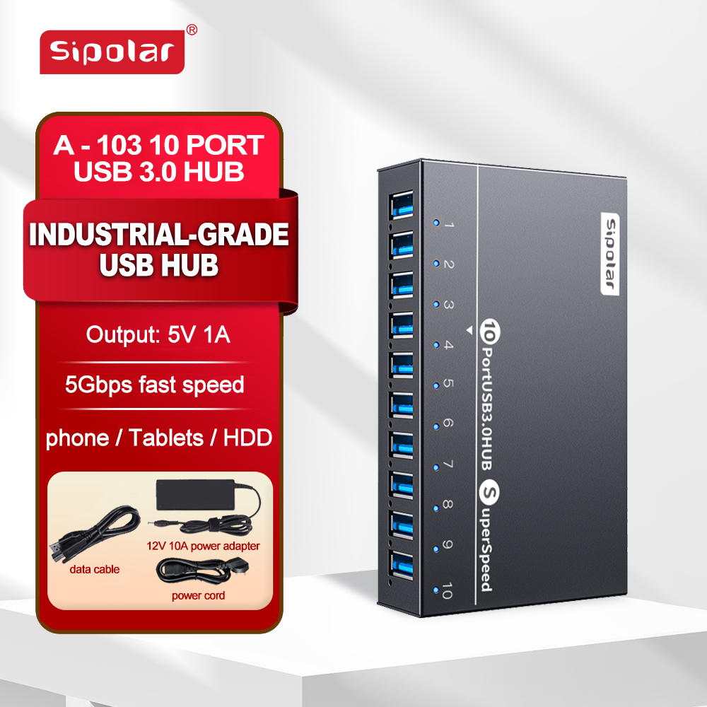 A103 Sipolar 10-портовый USB-х – обзор и цена Usb Hub