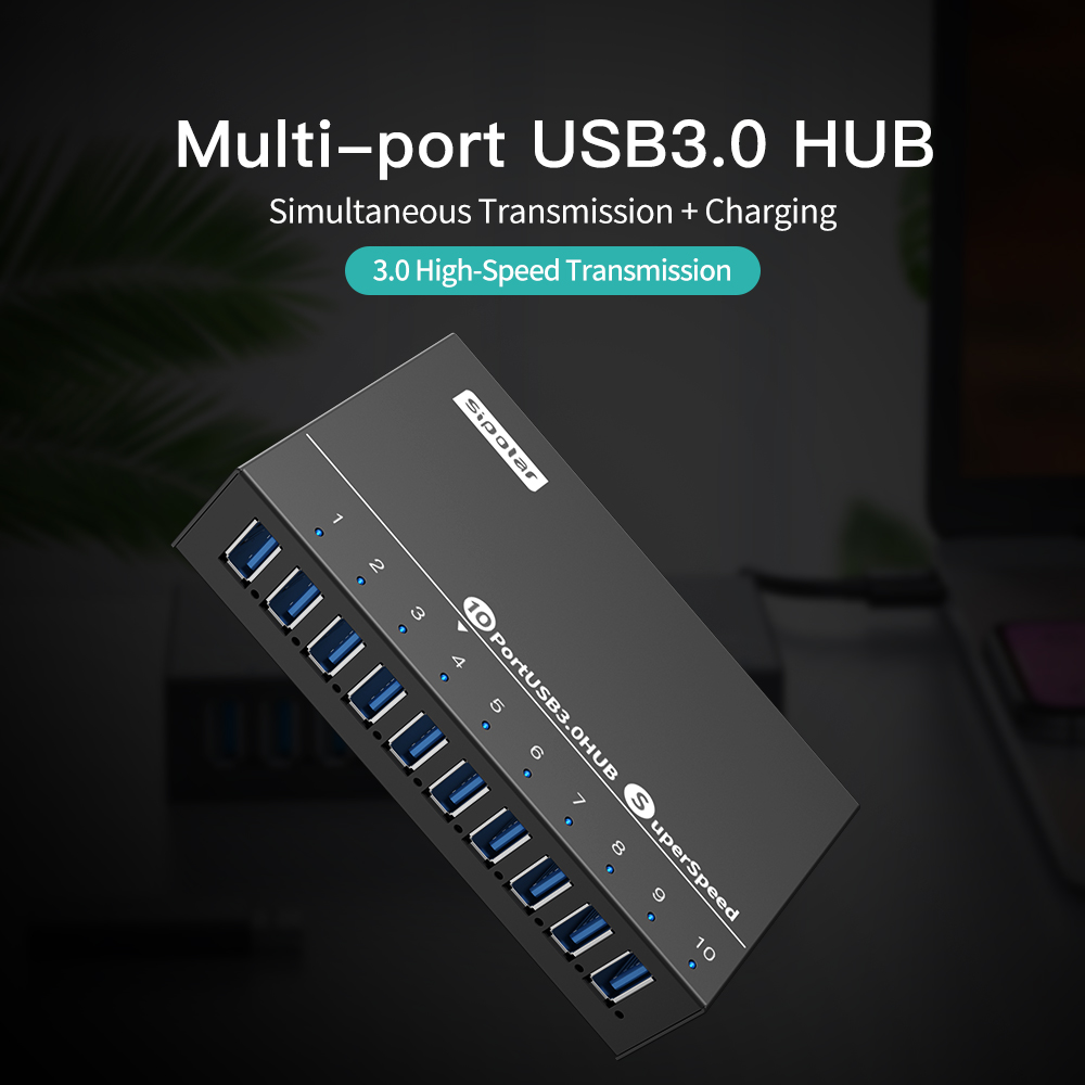 A103 Sipolar 10-портовый USB-х – обзор и цена Usb Hub