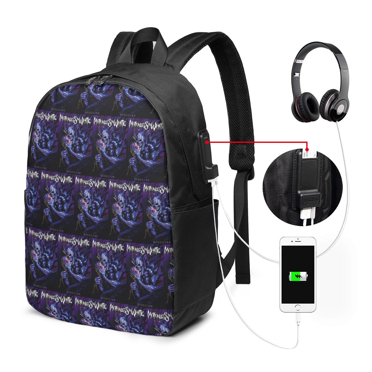 Рюкзак Motionless In White, до – обзор и цена Laptop Bag