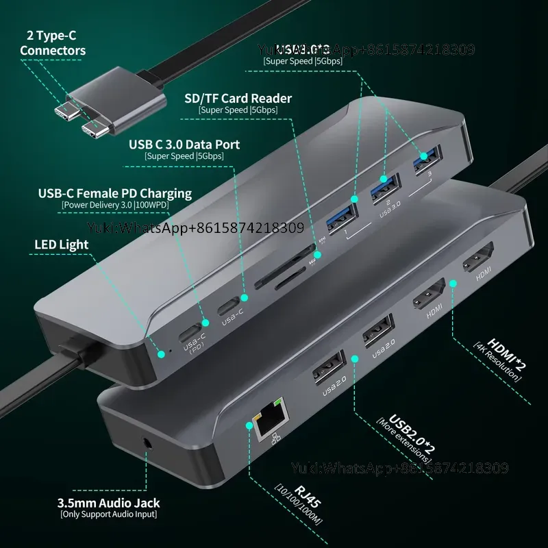 Популярная док-станция с двумя – обзор и цена Usb Hub