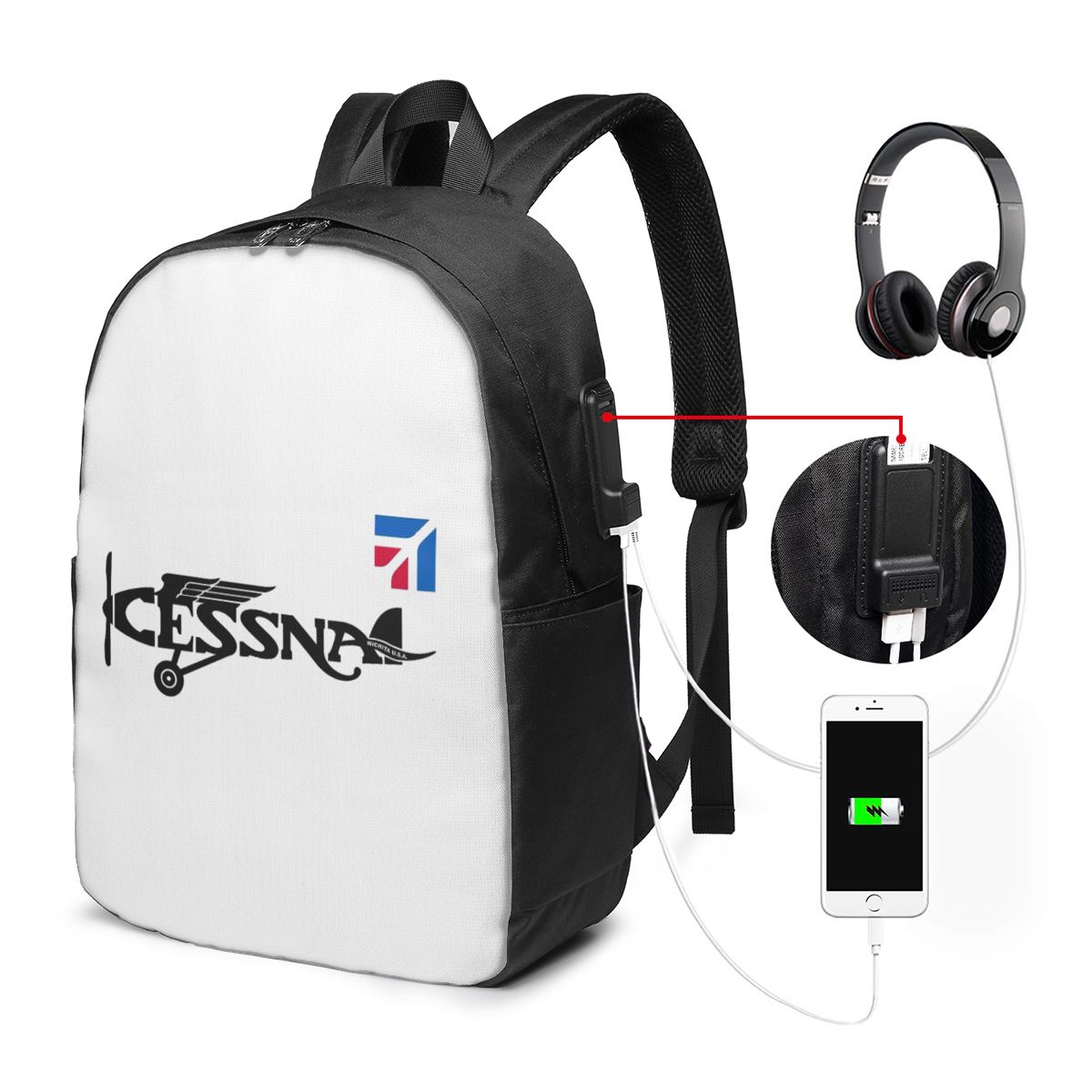 Рюкзак с логотипом Cessna, дор – обзор и цена Laptop Bag