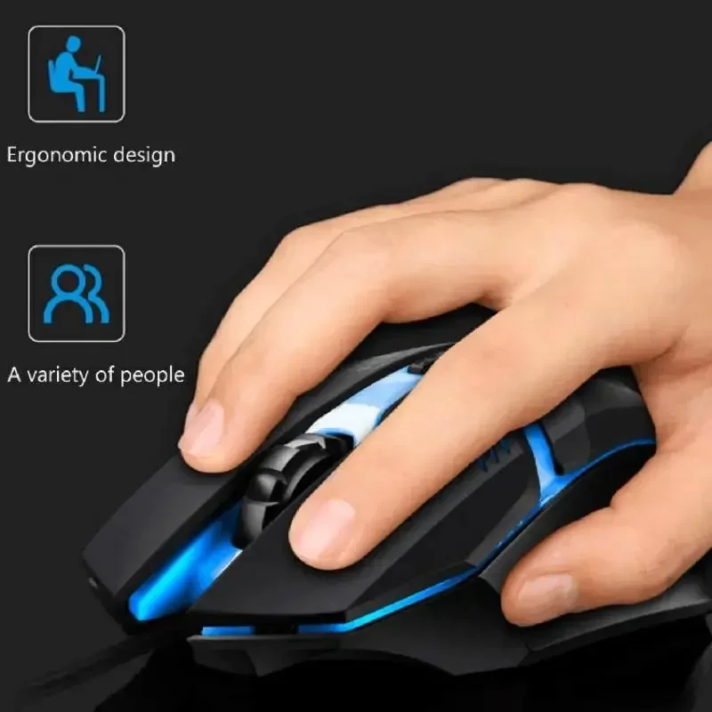 Яркая проводная игровая мышь с – обзор и цена Laptop Mouse