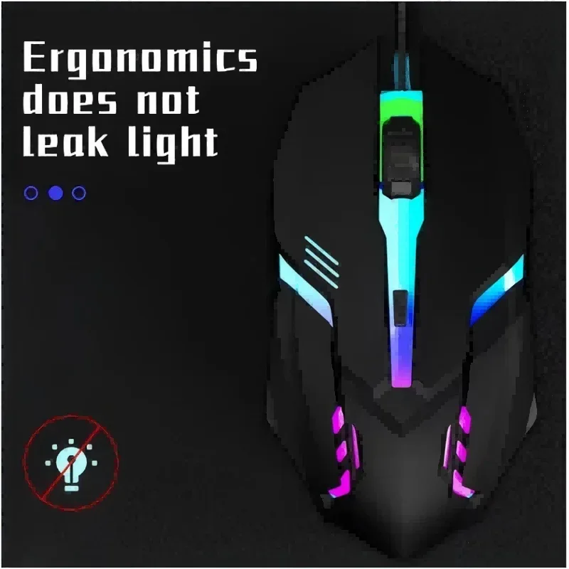 Яркая проводная игровая мышь с – обзор и цена Laptop Mouse