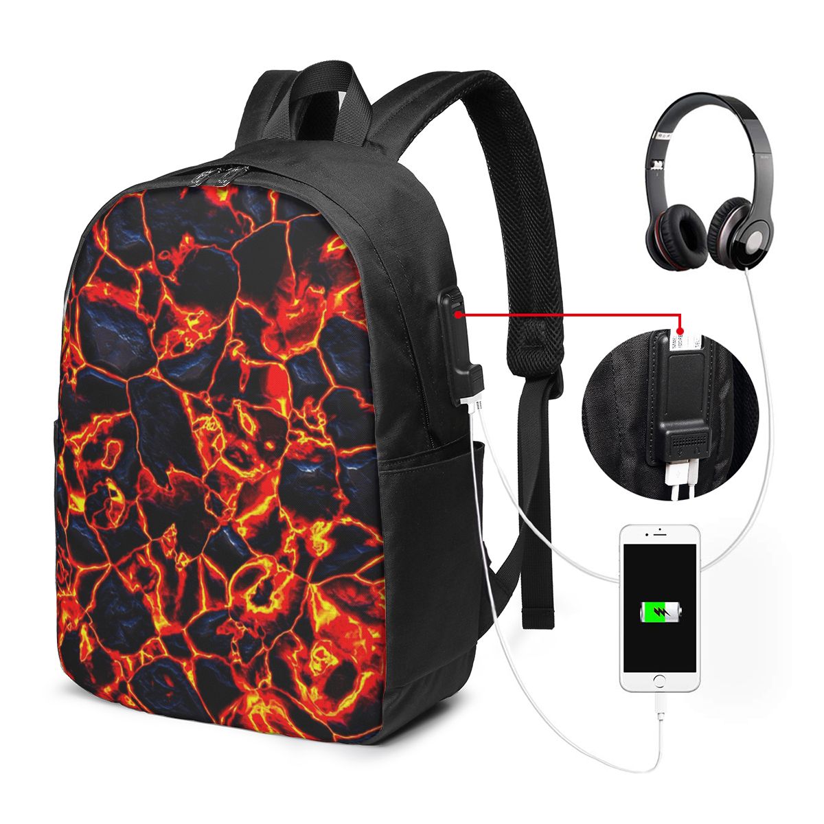 Рюкзак для ноутбука с принтом  – обзор и цена Laptop Bag