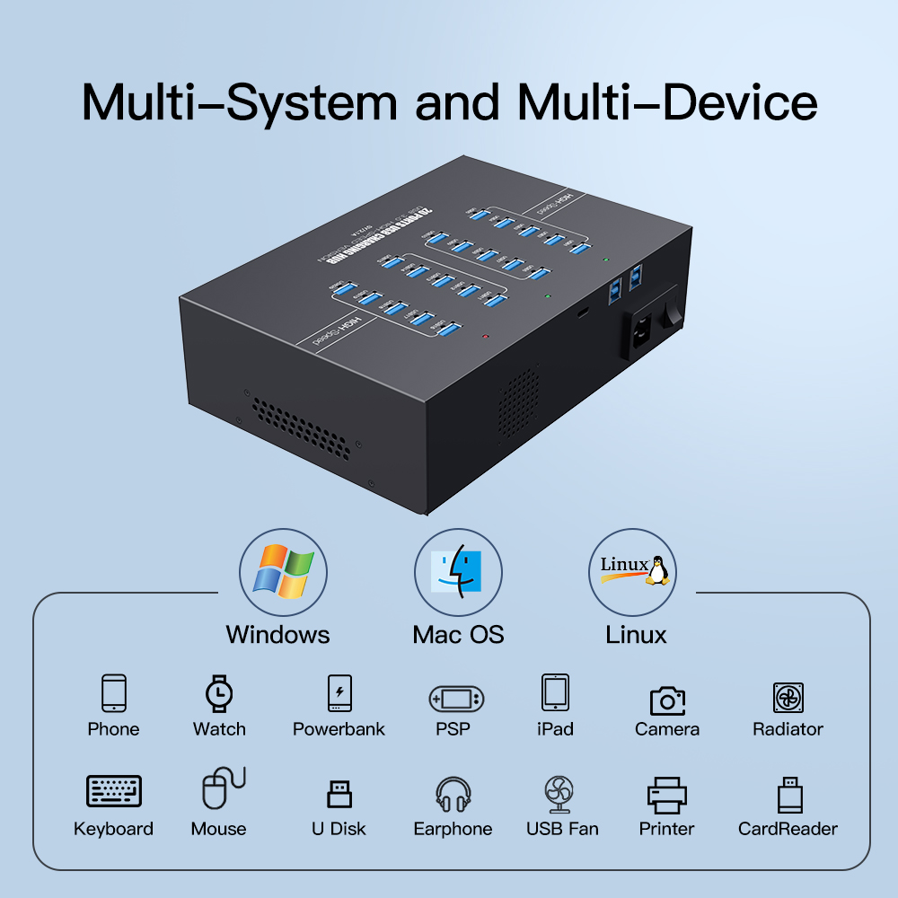20-портовый USB 3.0 хаб для за – обзор и цена Usb Hub