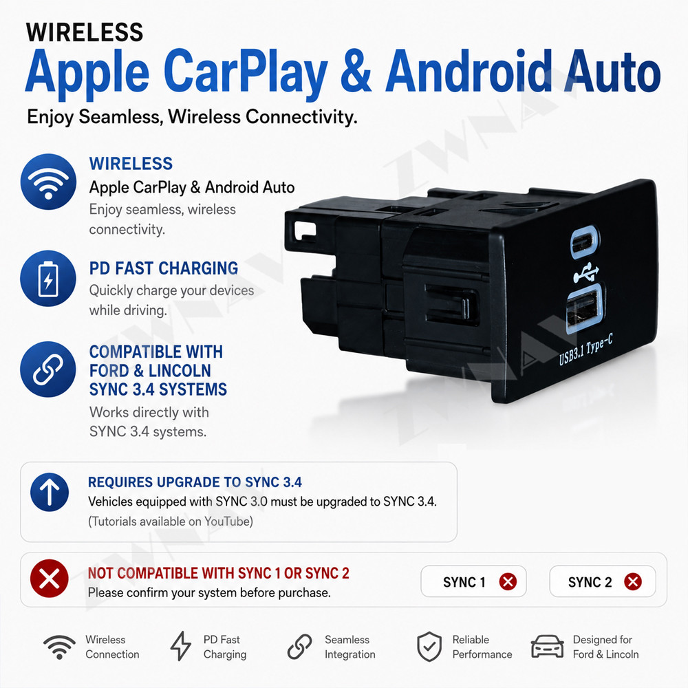 Беспроводной адаптер CarPlay A – обзор и цена Usb C Hub