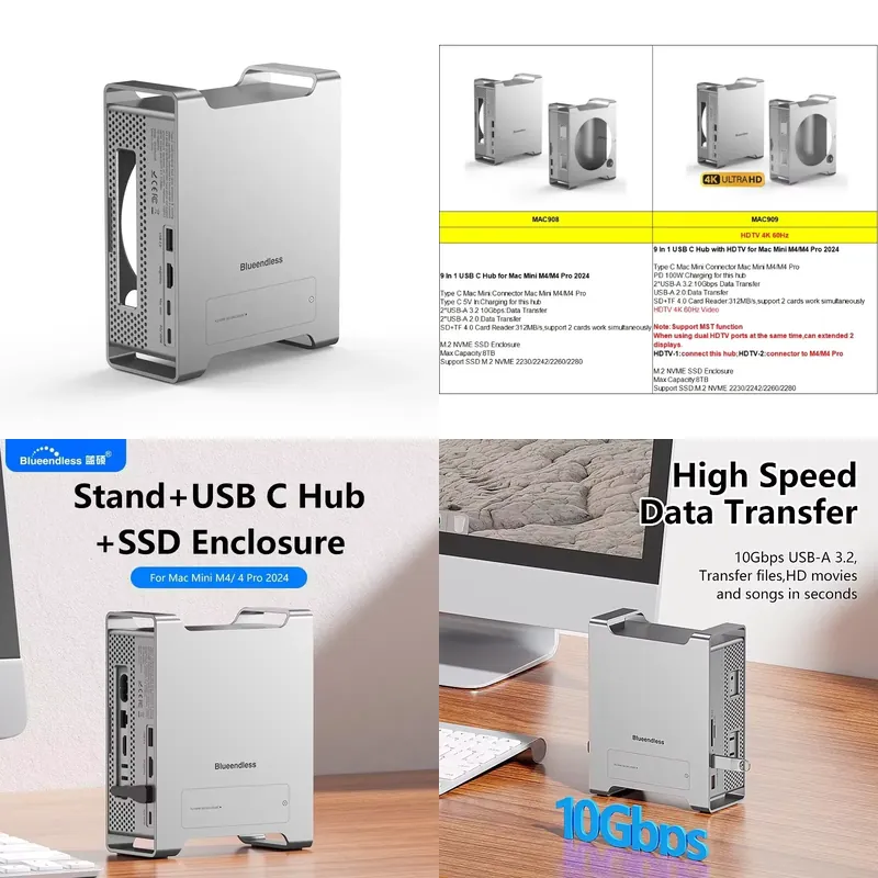 Док-станция AP01 для Mini M4 S – обзор и цена Usb Hub