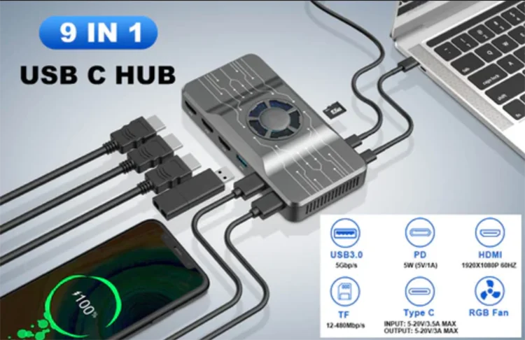 Док-станция OFIYAA USB 3.0 H1, – обзор и цена Usb Hub