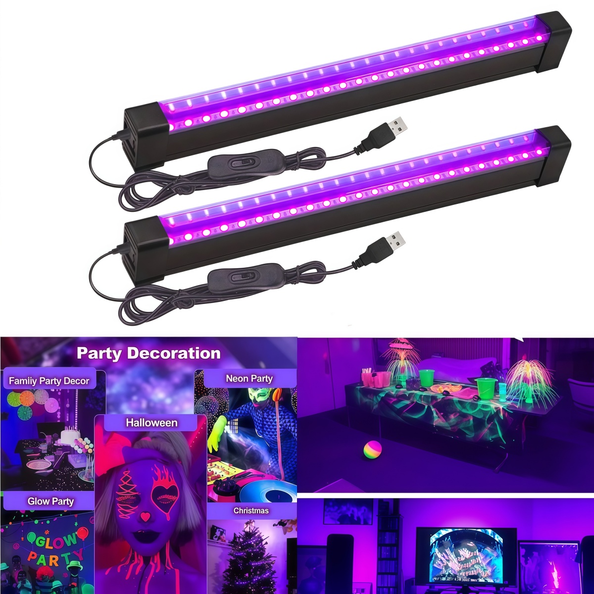 УФ-лампа Black Light Tube 5W/1 – обзор и цена Usb Hub