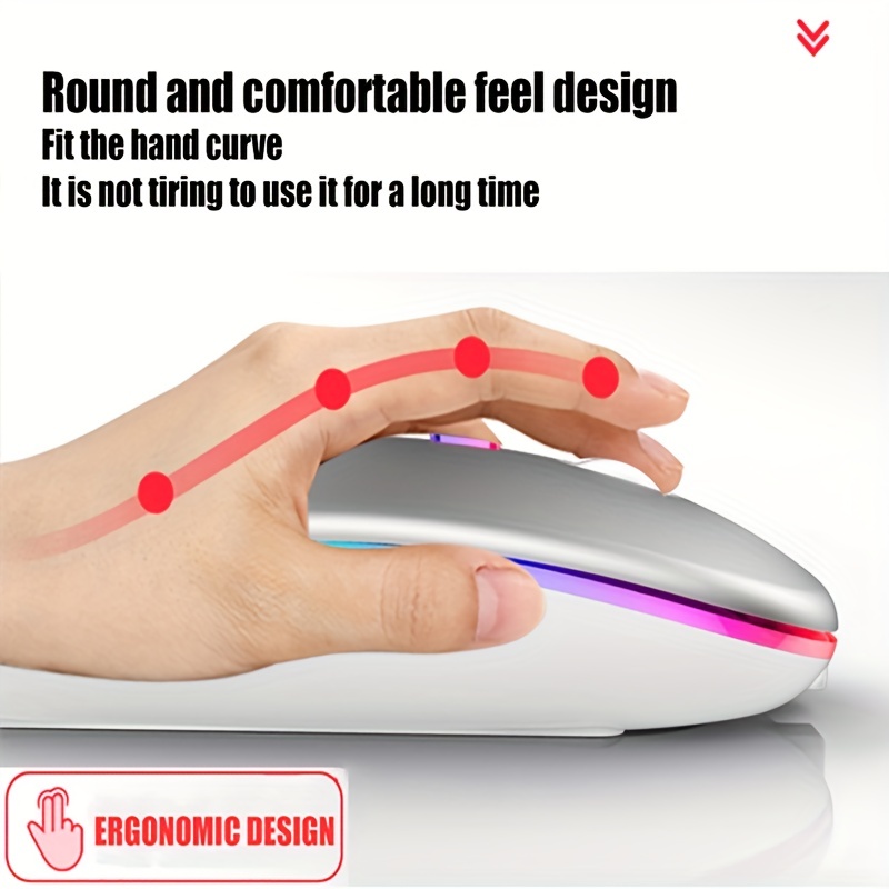Беспроводная мышь RGB перезаря – обзор и цена Laptop Mouse