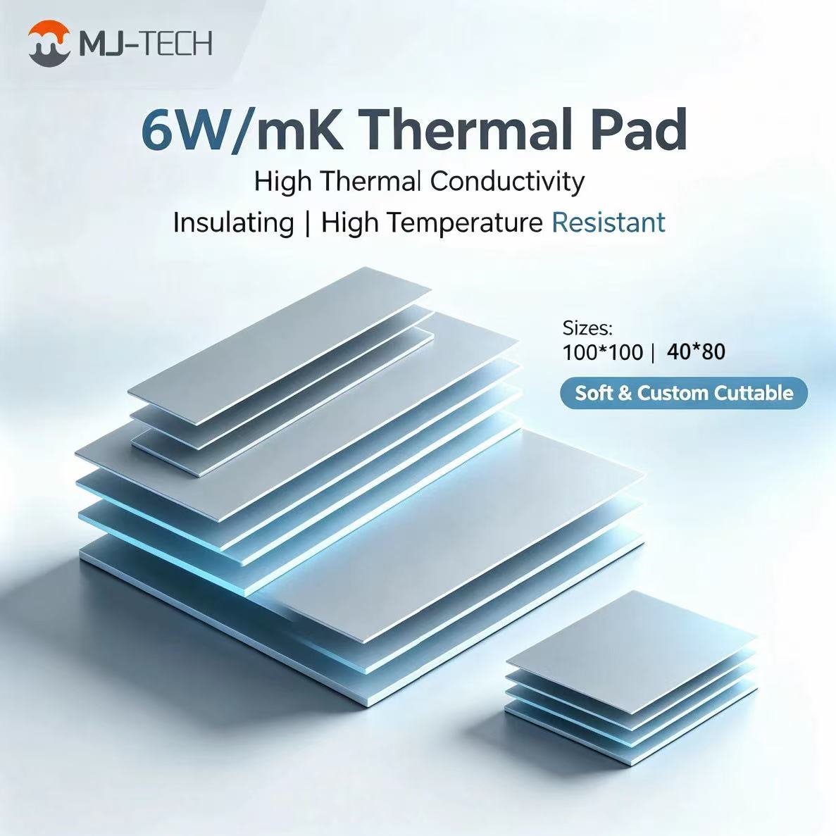 Термопрокладка MJ-TECH 6W/mK,  – обзор и цена Laptop Cooling Pad