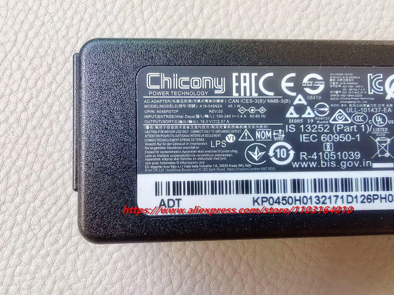 Оригинальное зарядное устройст – обзор и цена Laptop Charger